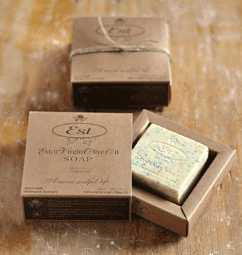 Extra Virgin Olive Oil Square Logo Soap in Natural Card Box