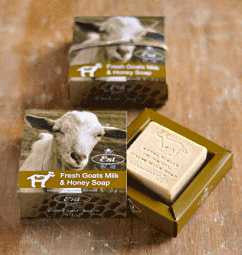 Extra Virgin Olive Oil Goats Milk Square Soap Block in Card Box
